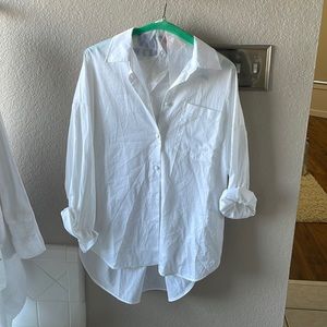 SOMETHING NAVY button down top - size M